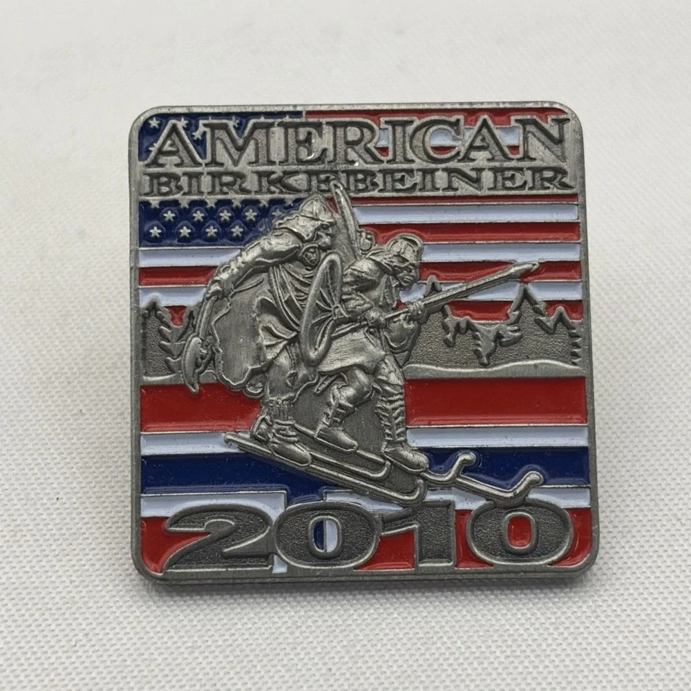 2010 American Birkebeiner Cross Country Skiing Race Lapel Hat Pin
